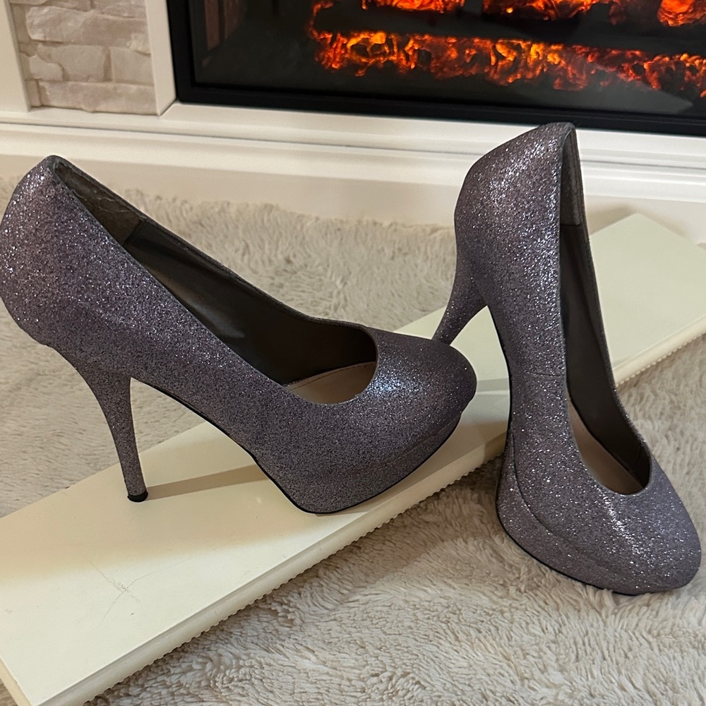 Breckelles Sparkling Purple Heels